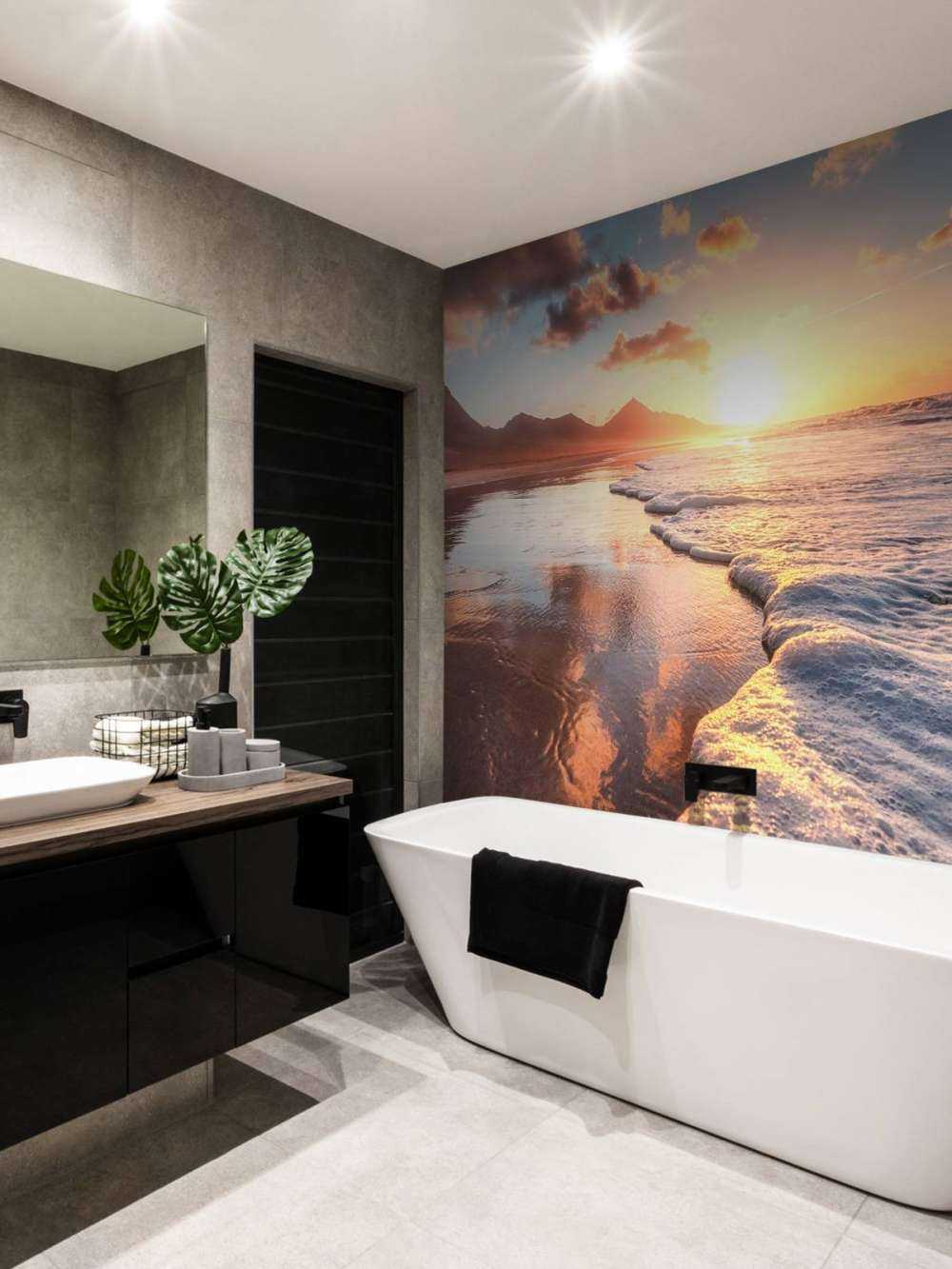 Gouden Zonsondergang Aan Zee