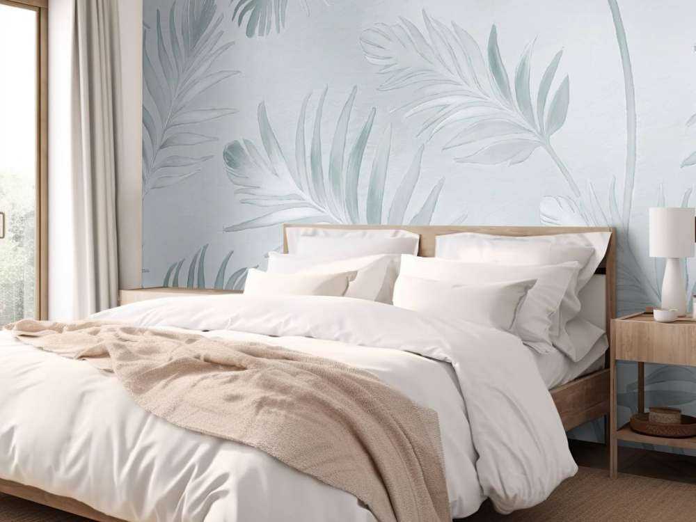 Golden leaves on dark Soft Beige