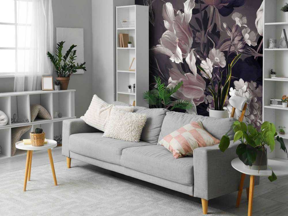 Bouquet with tulips Purple