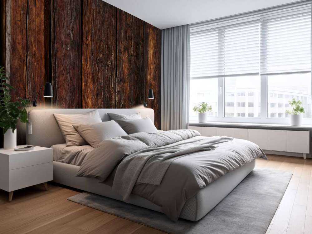 Gebrand verticaal hout