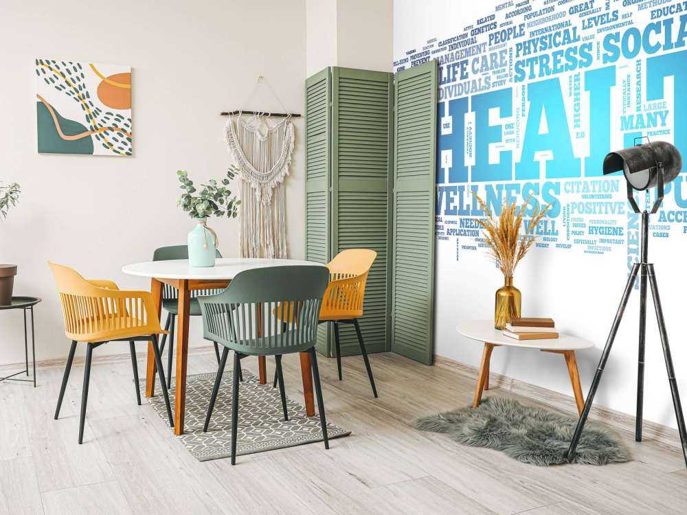 Gezondheid woorden design