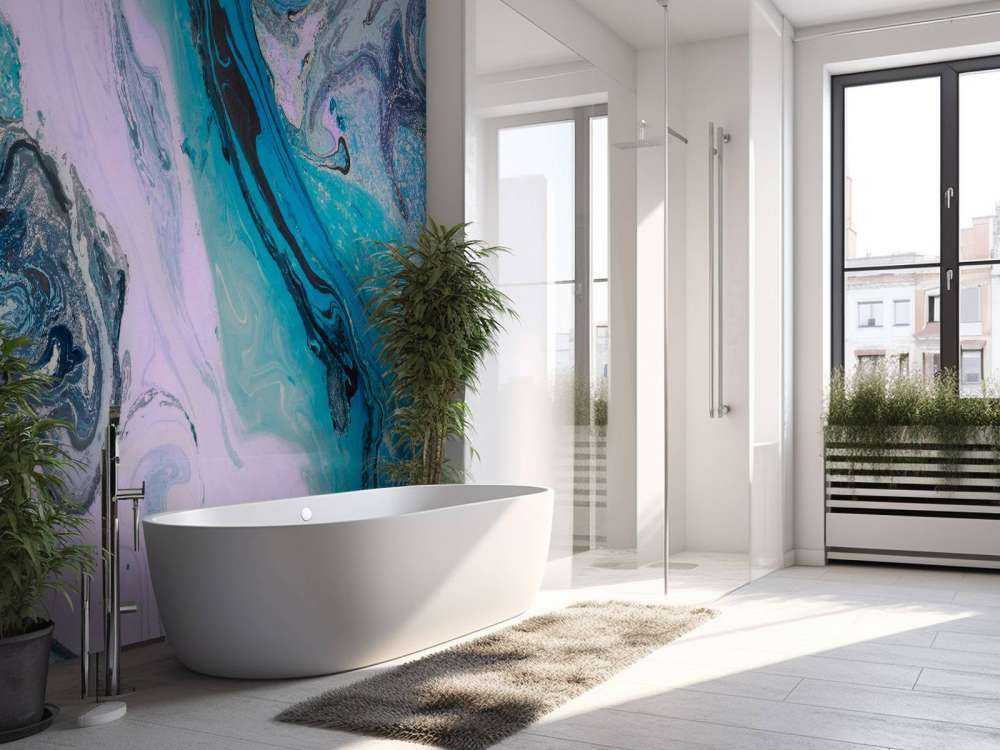 Kleurrijk verfmengsel