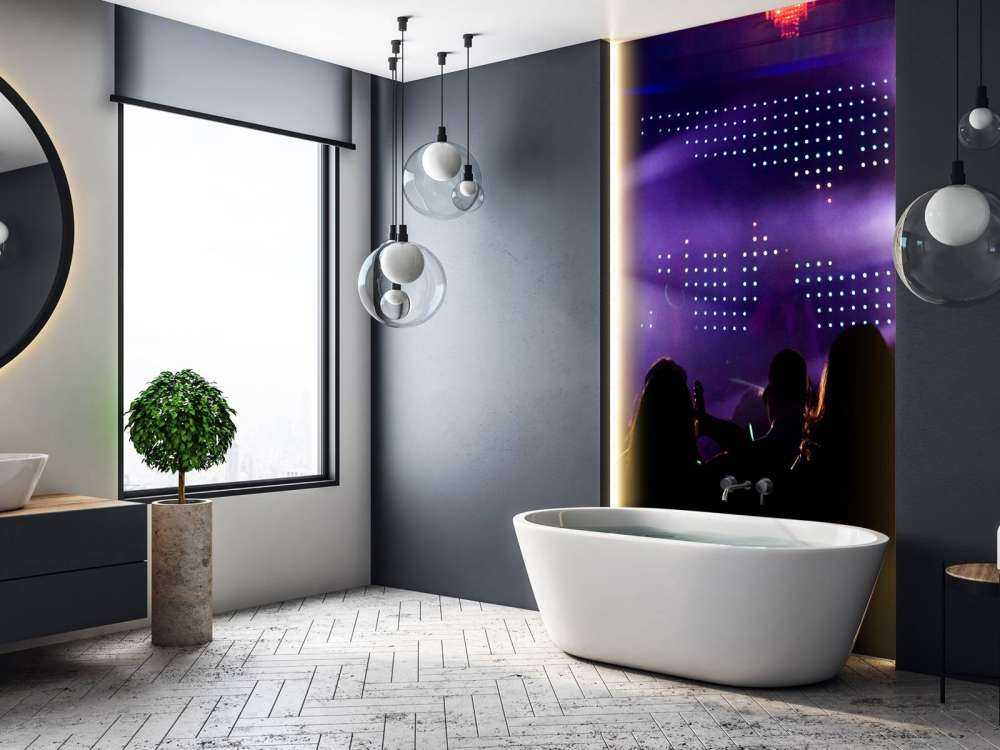 Feestende mensen in een club