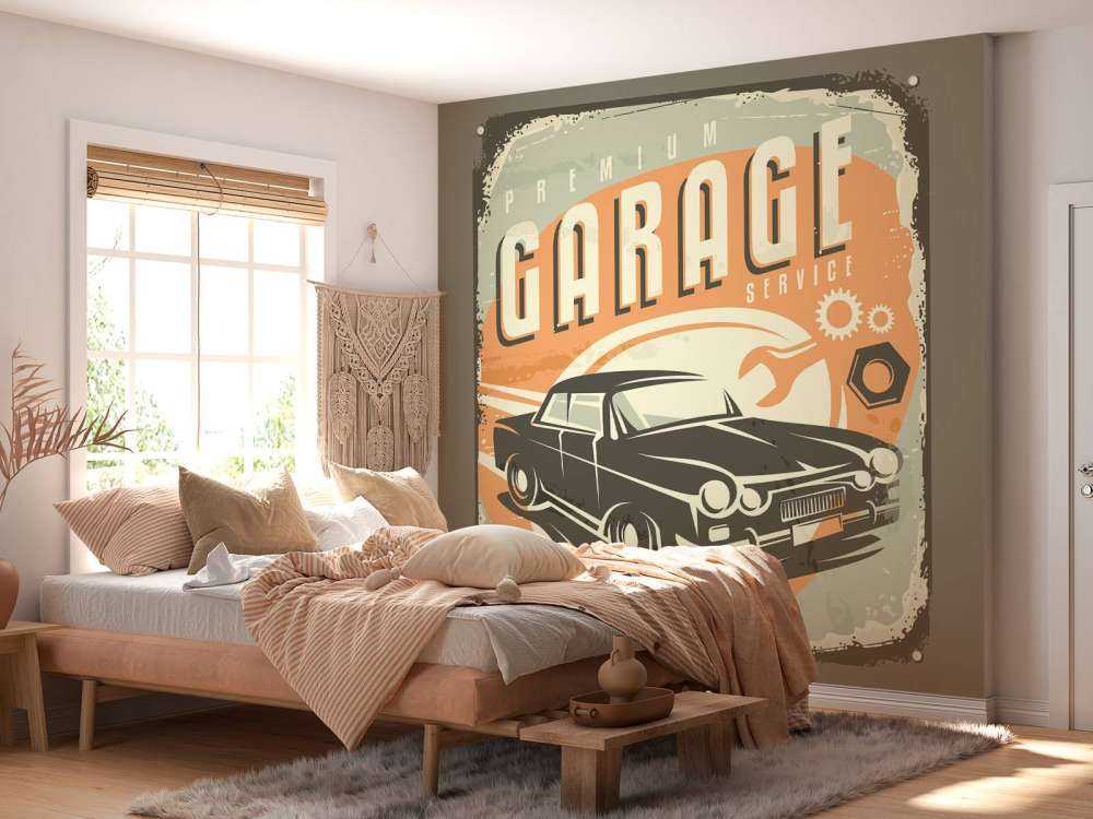 Vintage auto embleem