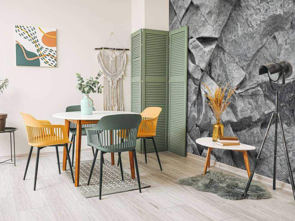 Grijs onbewerkt steen