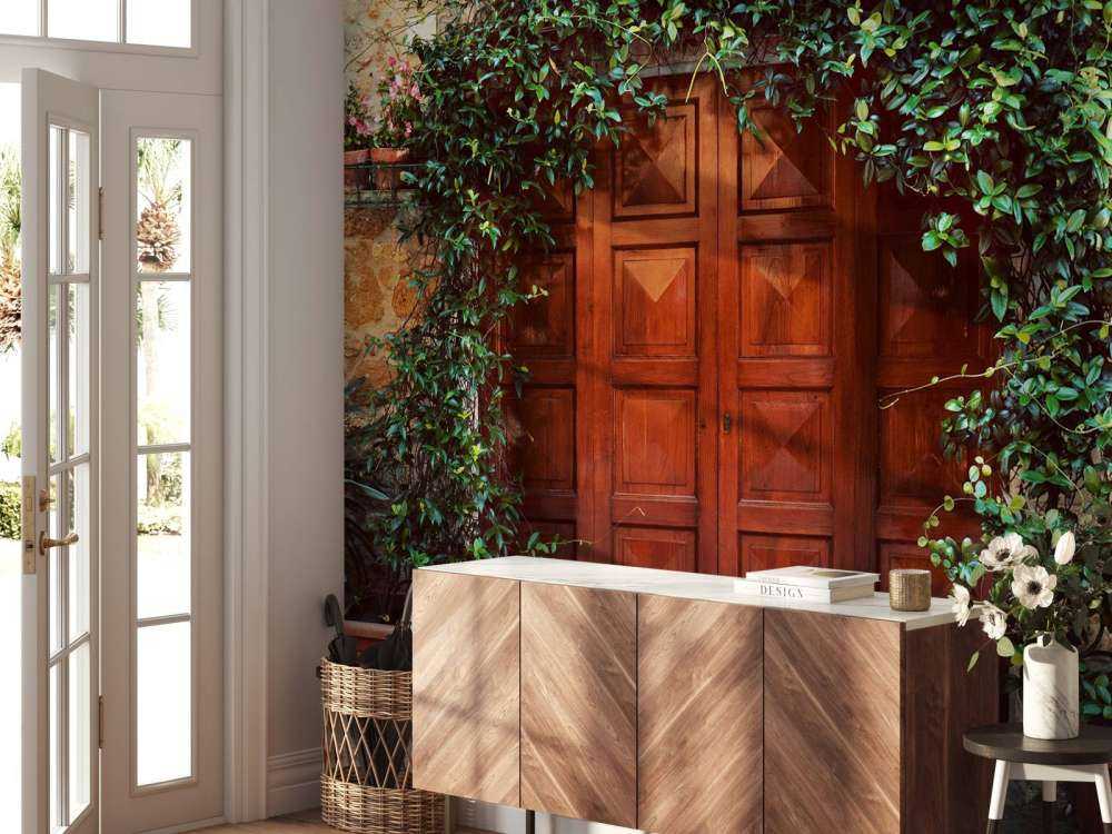 Houten deur in Italië