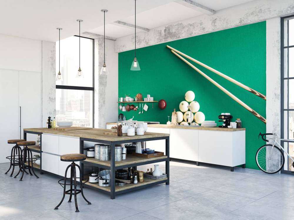 Pooltafel van bovenaf