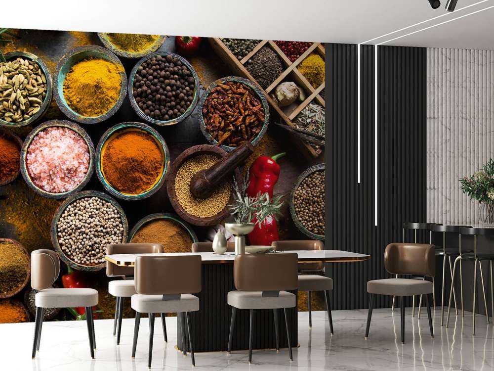 Verschillende soorten kruiden en specerijen