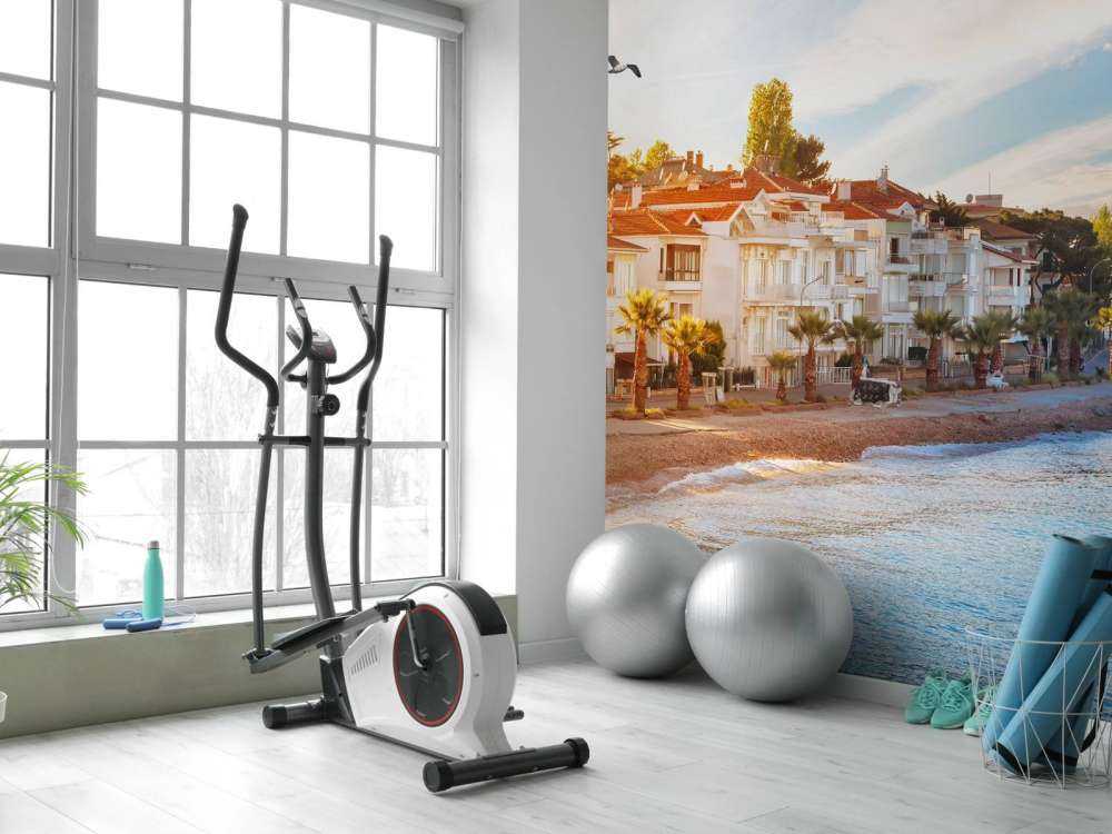 Kinaliada bij zonsondergang