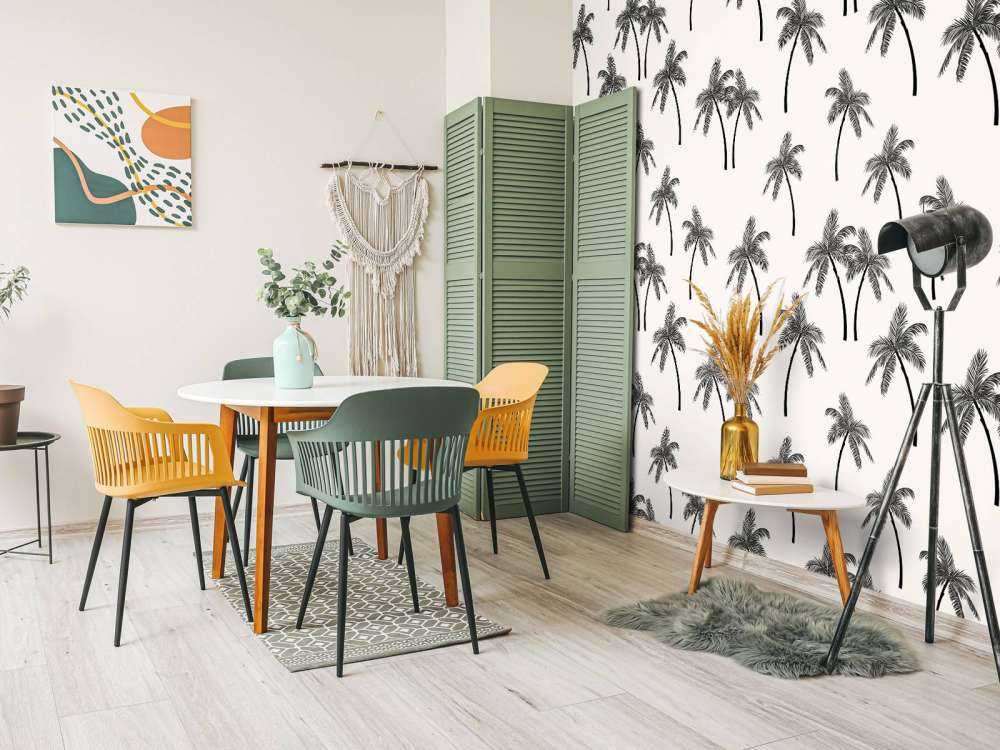 Patroon met palmbomen