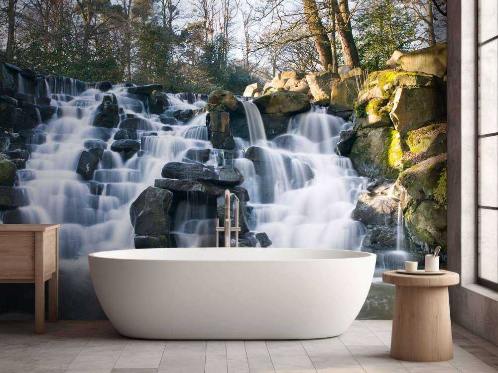 Waterval in de winter