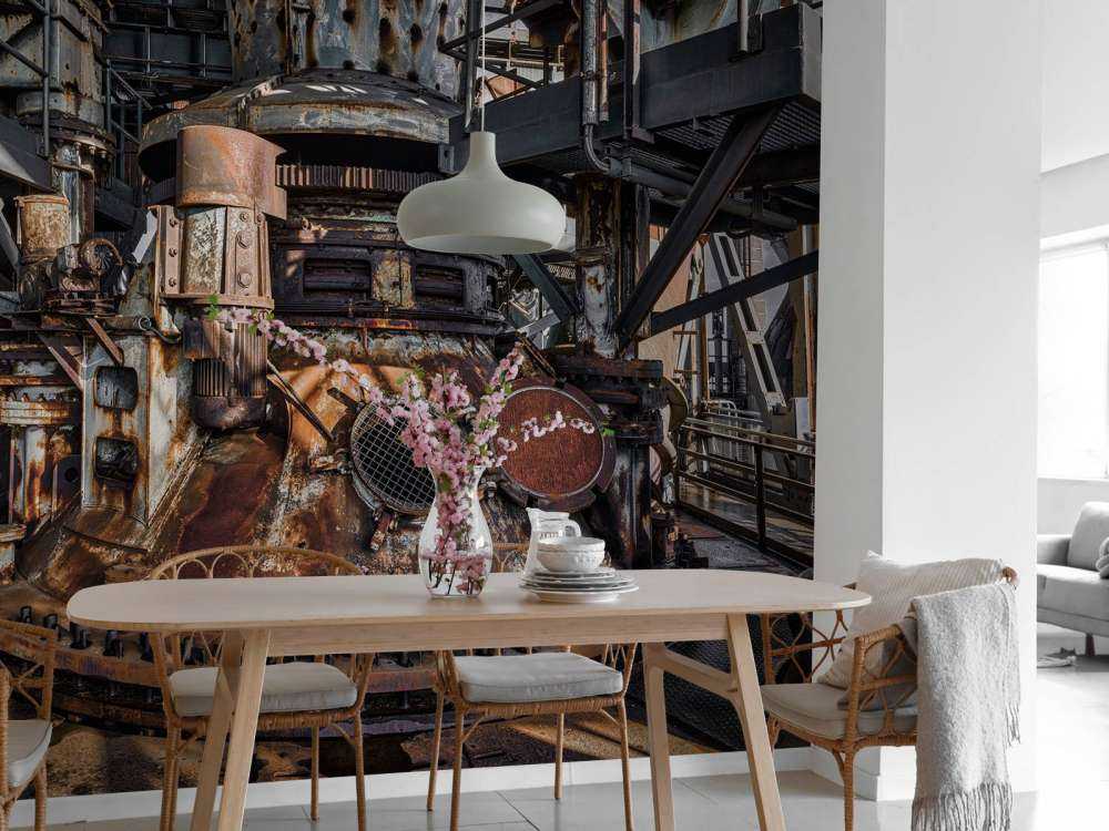 Roestige oude fabriek