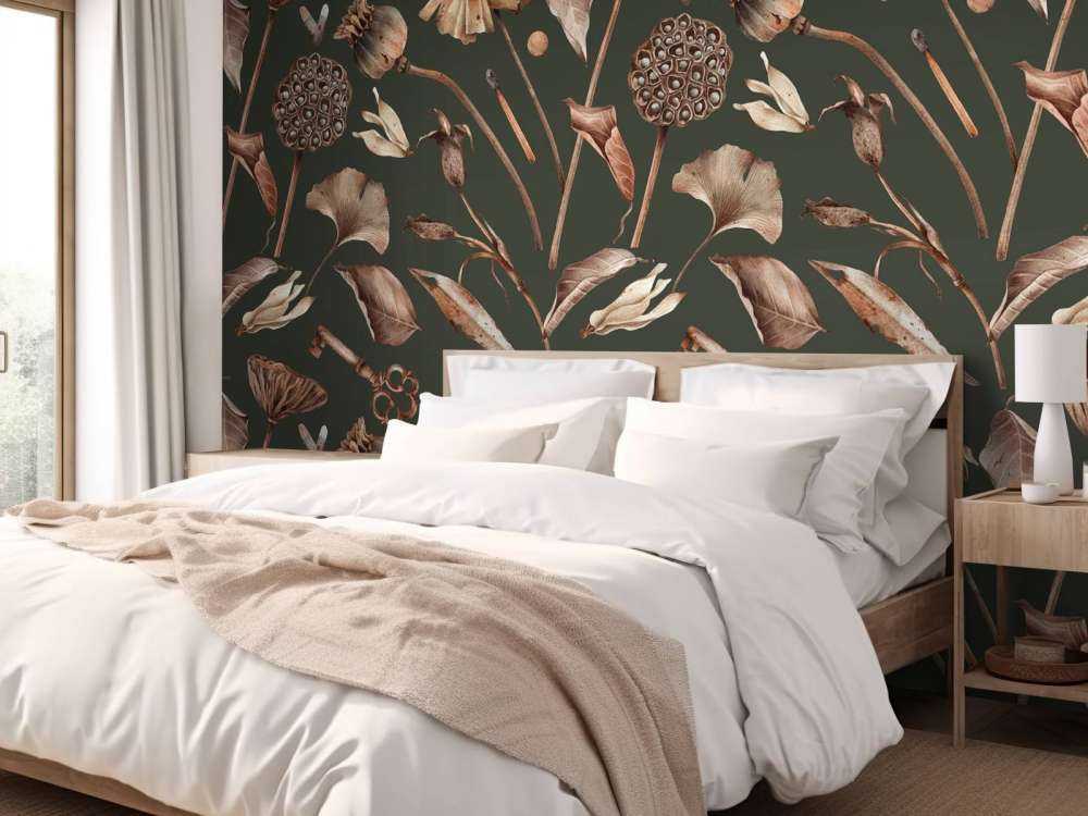 Droge bloemen patroon