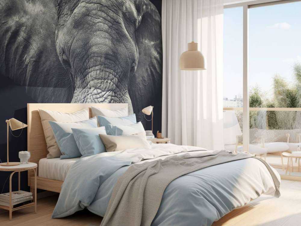 Close-up van een olifant