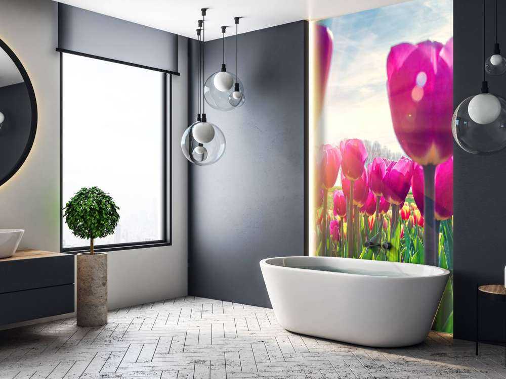 Tulpenveld roze