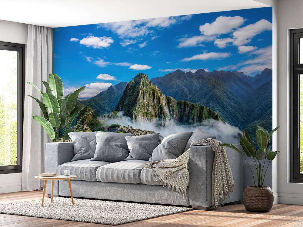 Machu Picchu in de mist