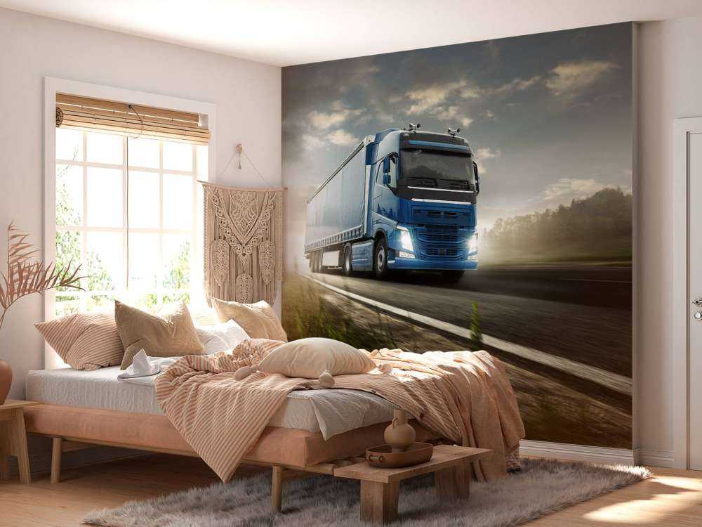 Fotobehang vrachtwagen