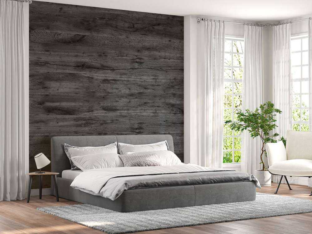 Grijze houten planken