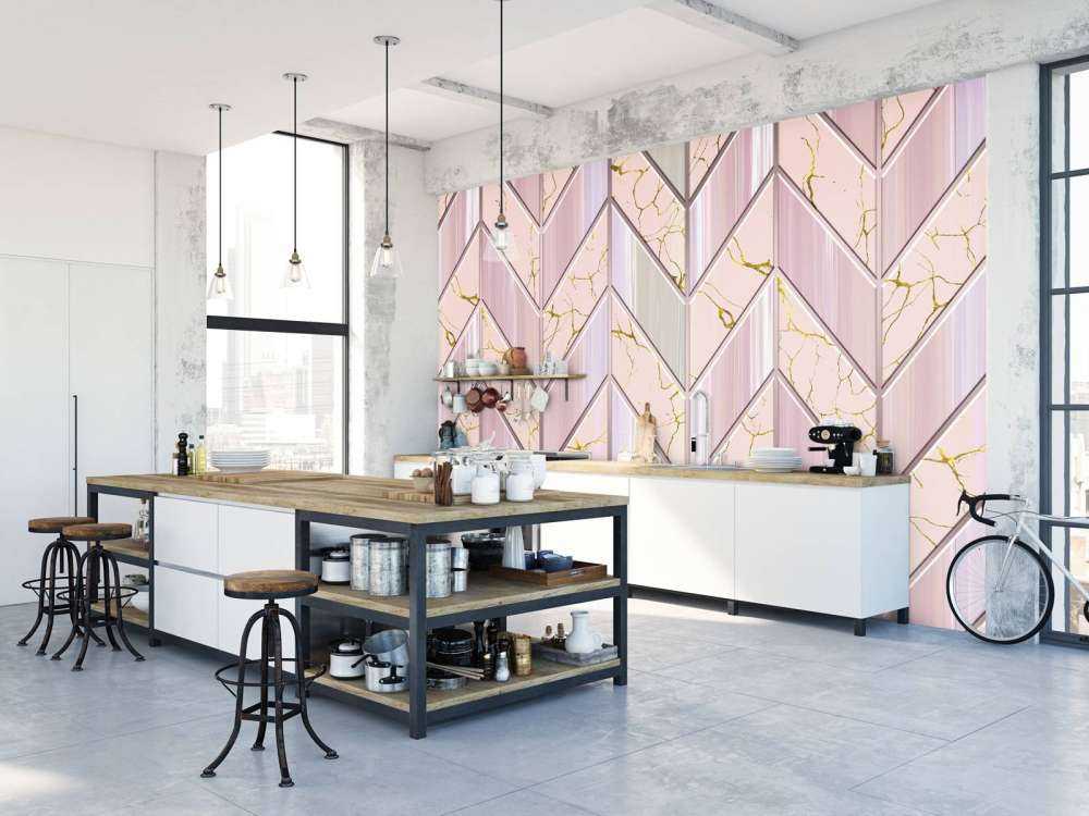 Tegelpatroon roze