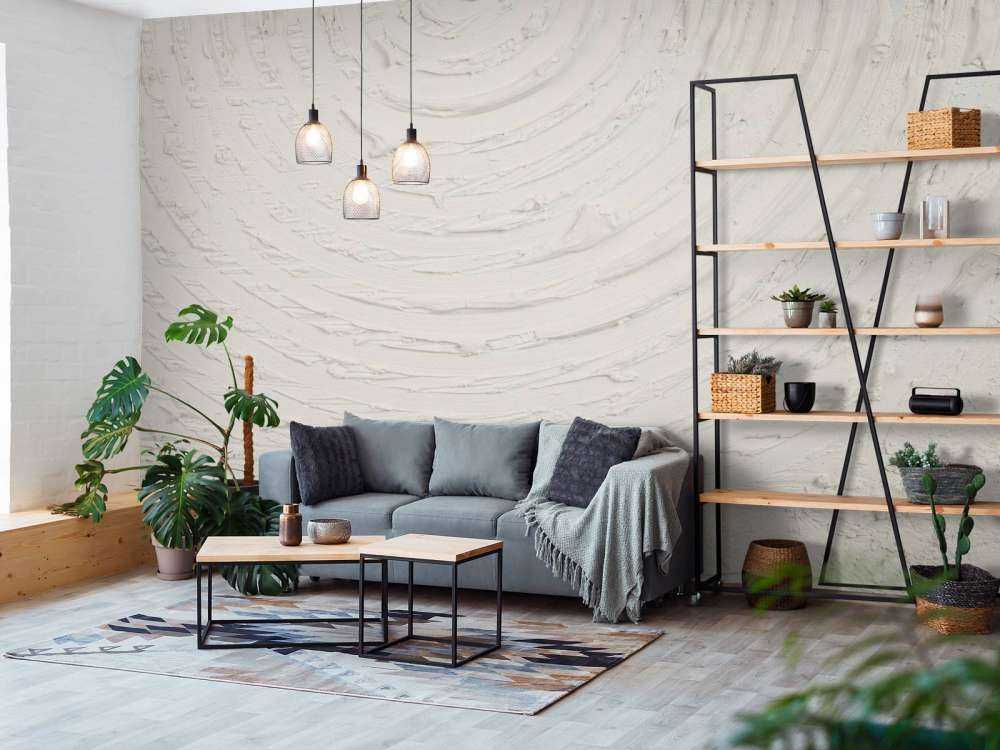 Ronde vormen en lijnen in off white