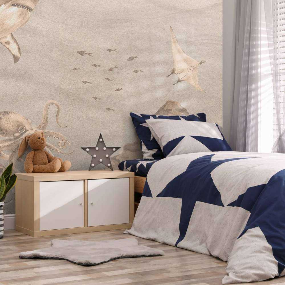 Onderwater wereld met haaien