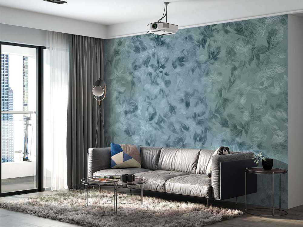 Blauwe bloemen structuur