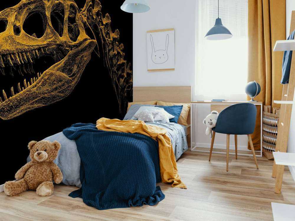 Skelet van een dinosaurus