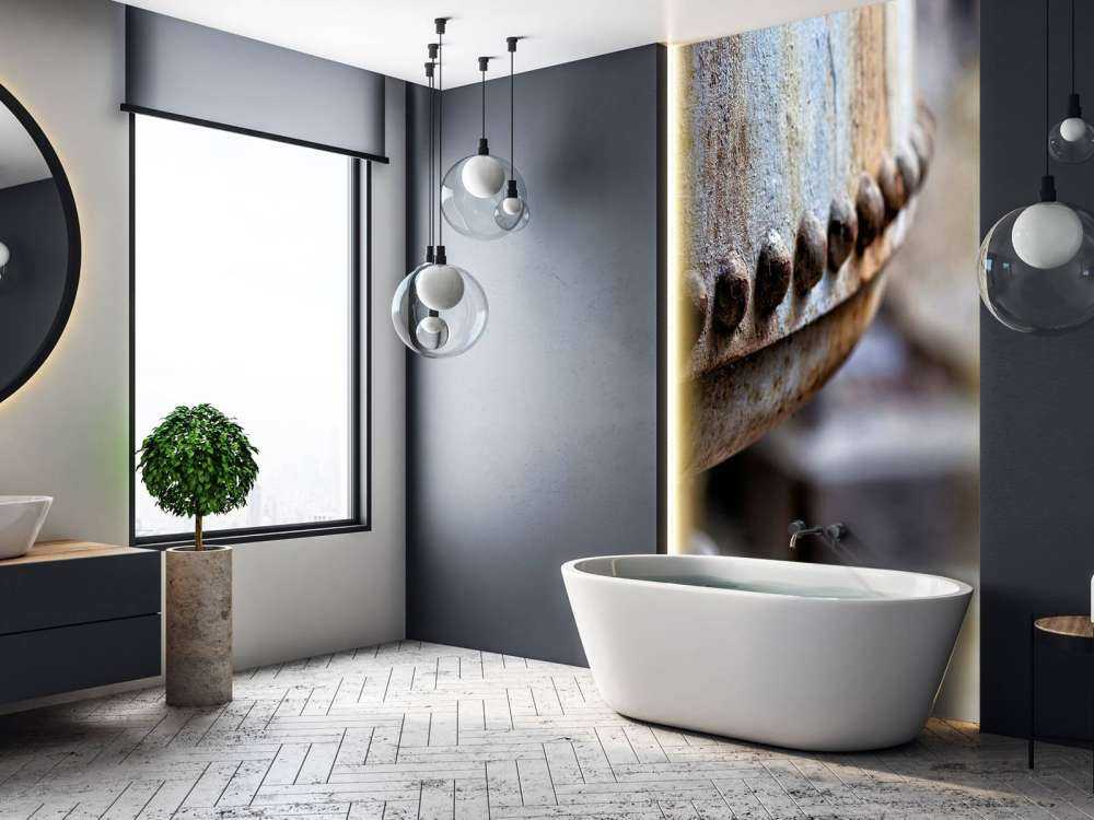 Detail van een verroeste stoomketel