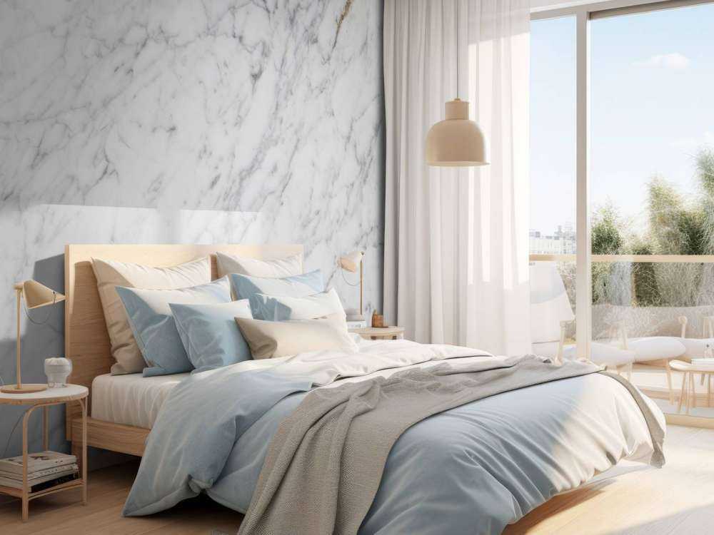 Licht marmer met textuur