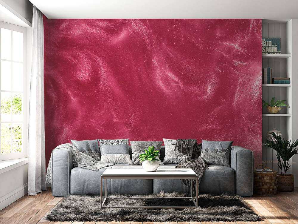 Roze glitterdeeltjes