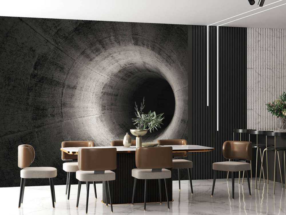 Betonnen 3D tunnel 