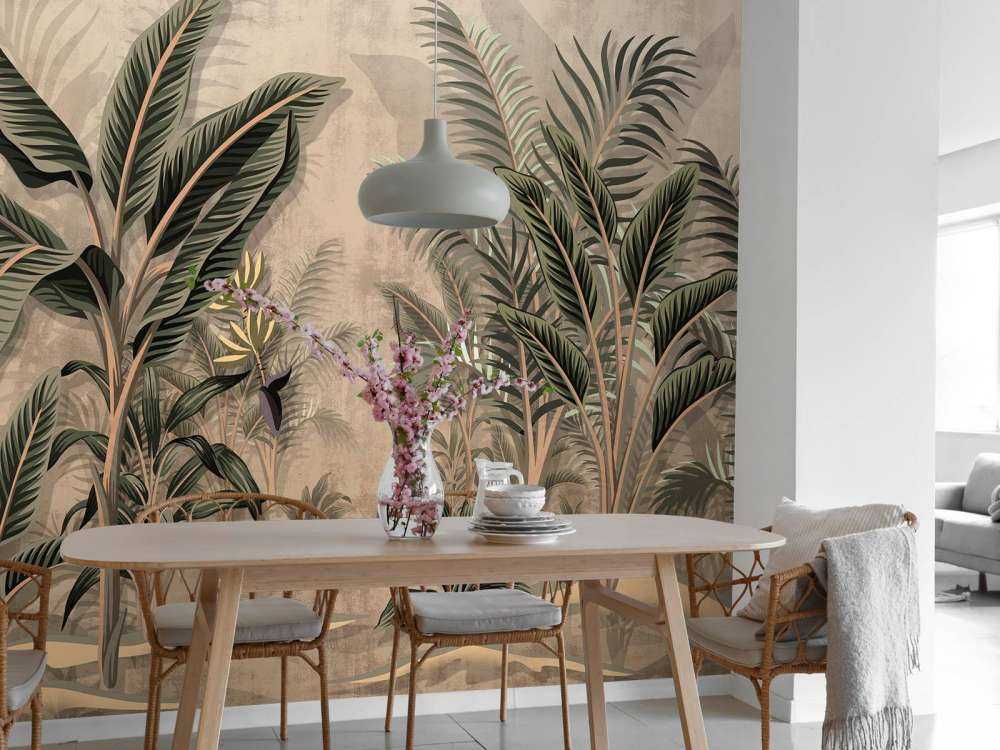 Vintage palmbomen