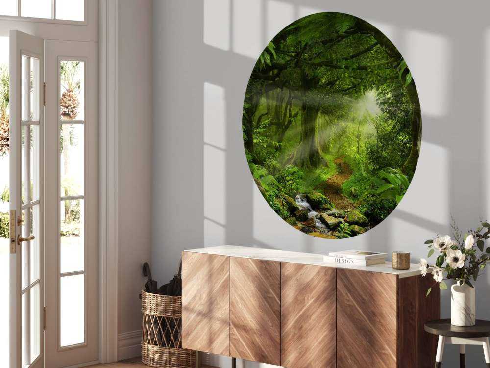 Tropische jungle met zonlicht