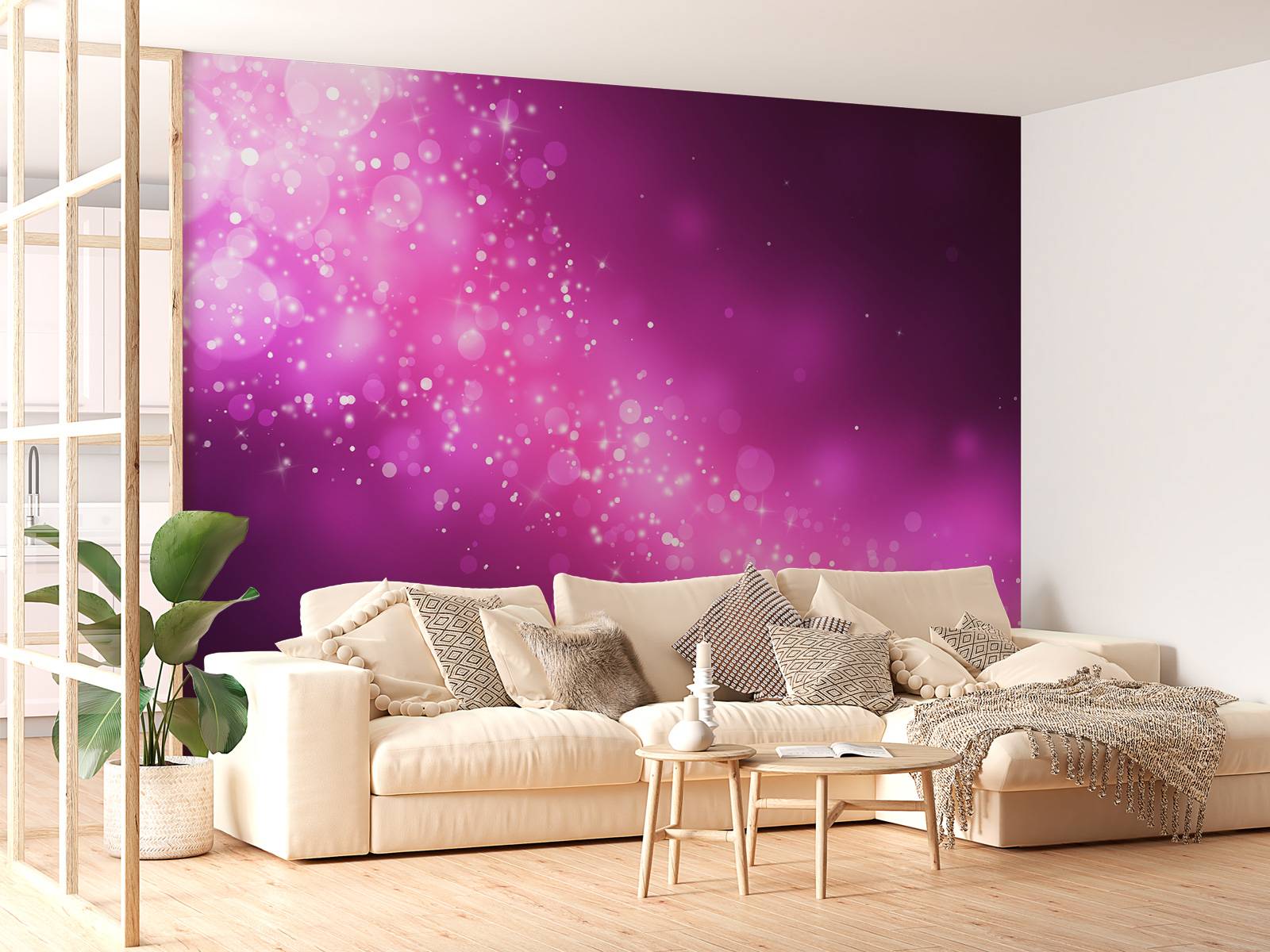 Roze glitter schitteringen