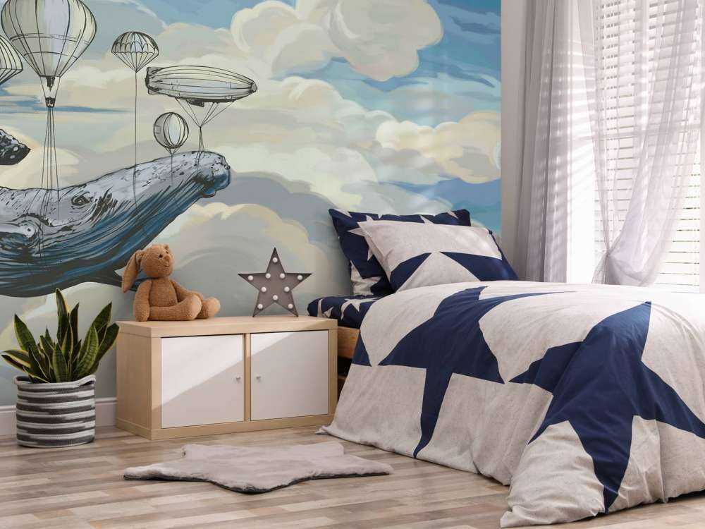 Luchtballonnen met een walvis