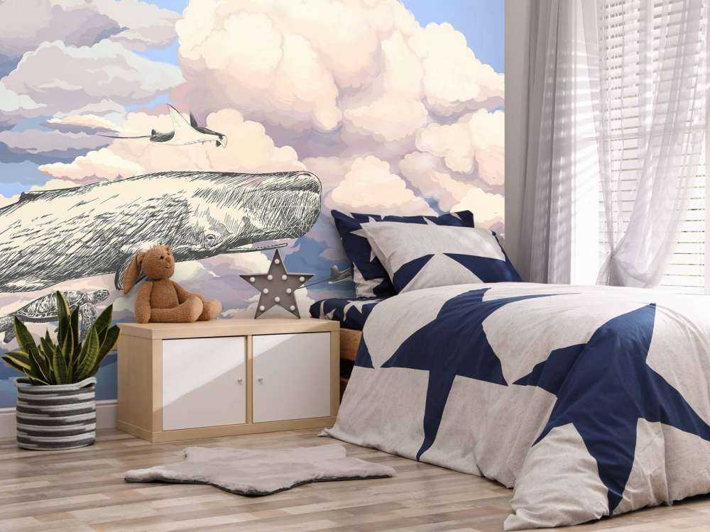 Walvis met zijn vrienden