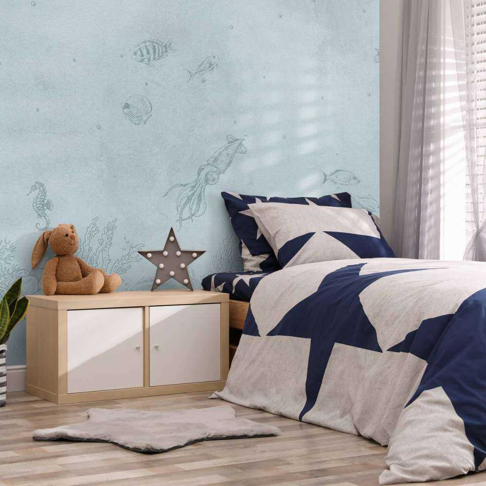 Inktvissen zee blauw