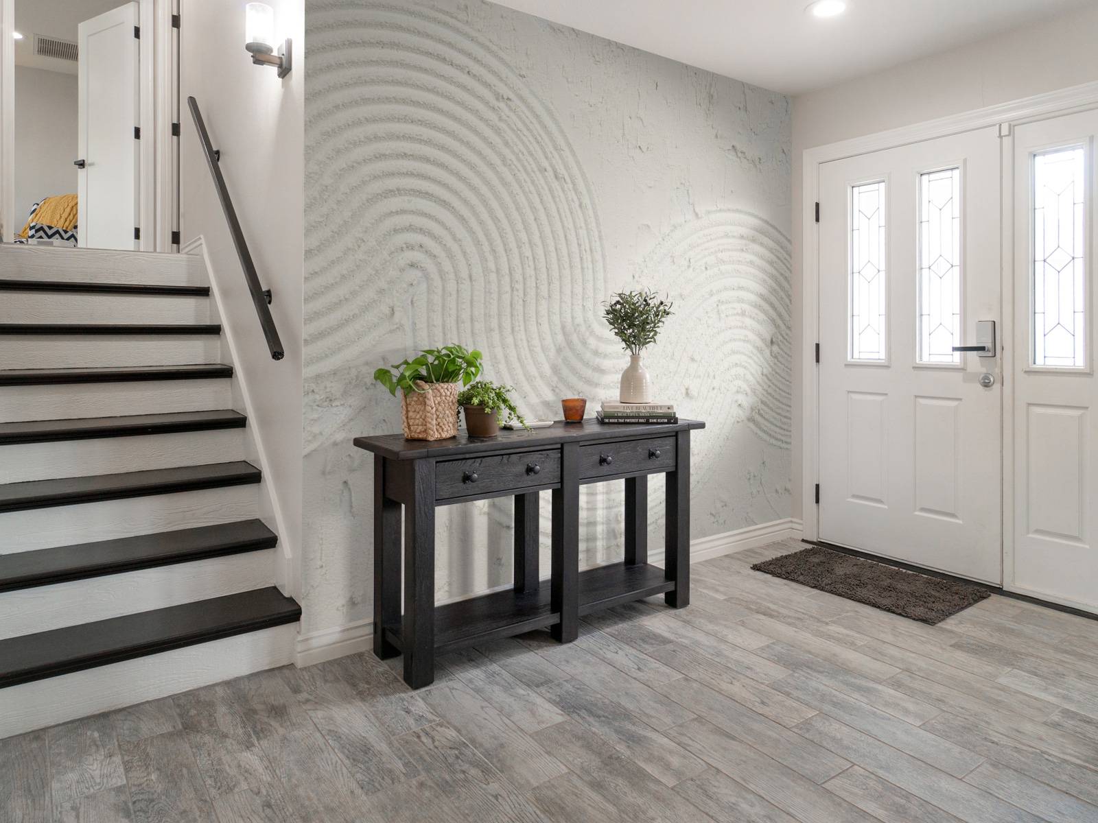 Structuur kunst in off white