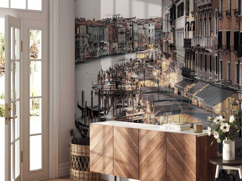 Het grote kanaal bij nacht