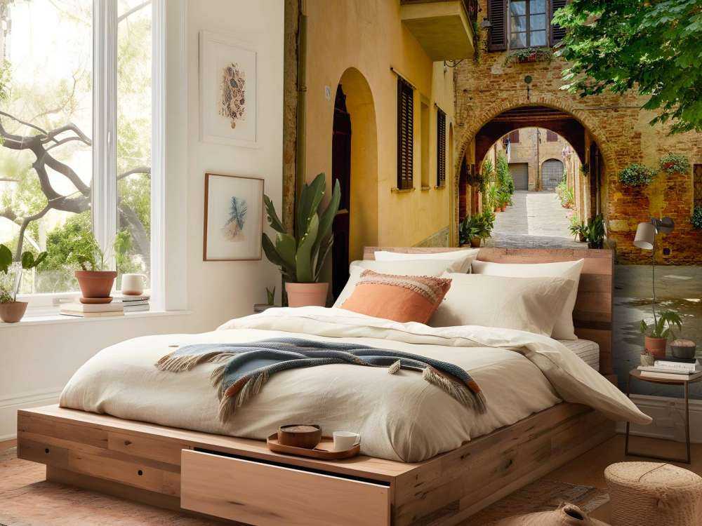 Mooi straatje met boog