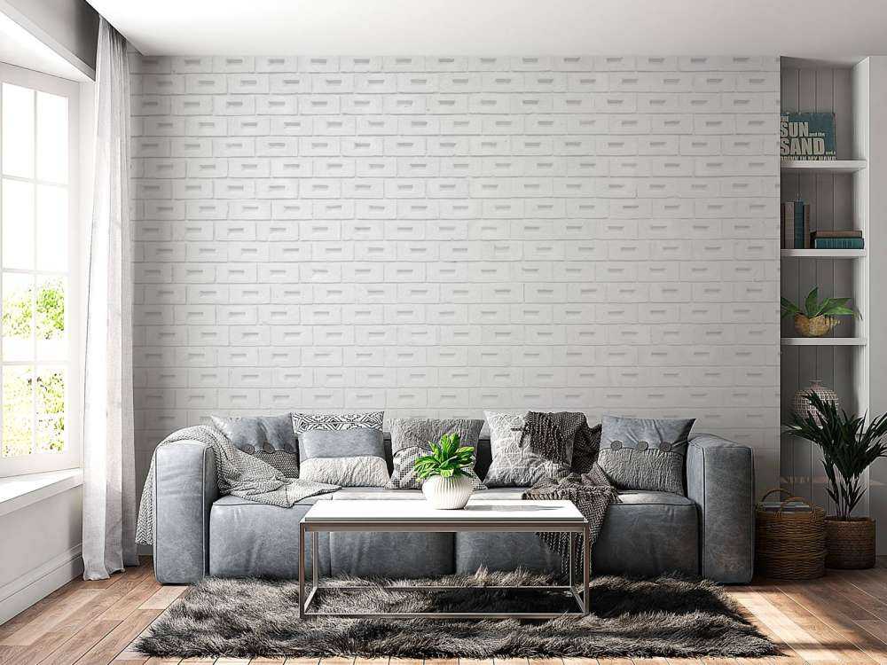 Moderne witte bakstenen