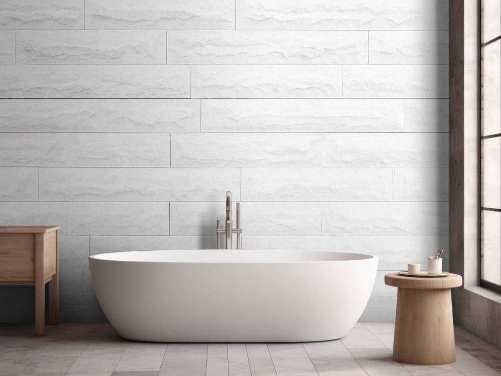 Moderne witte stenen