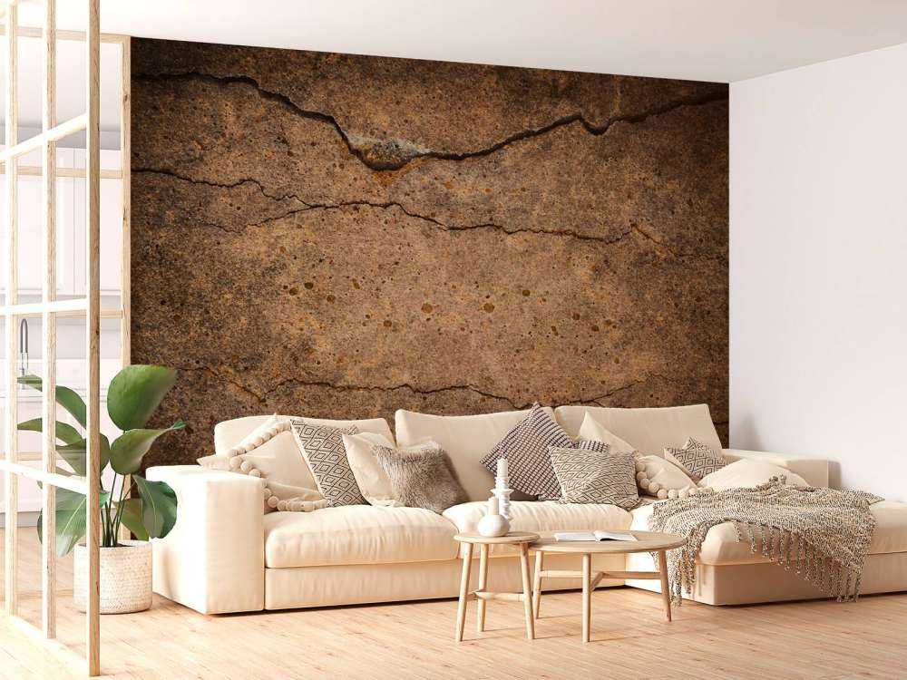 Gebroken bruin cement