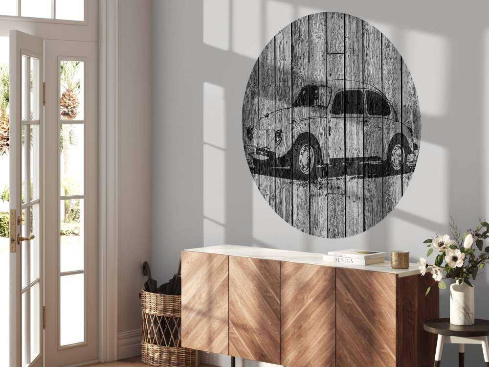 Graffiti Kever op hout