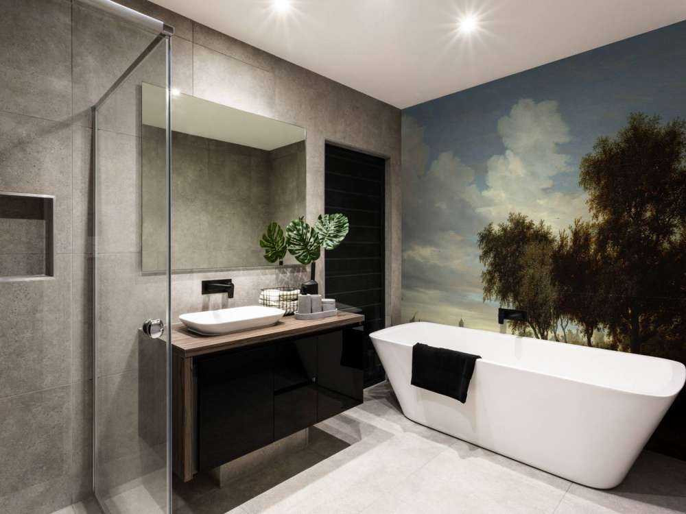 Rivierlandschap met een veerboot