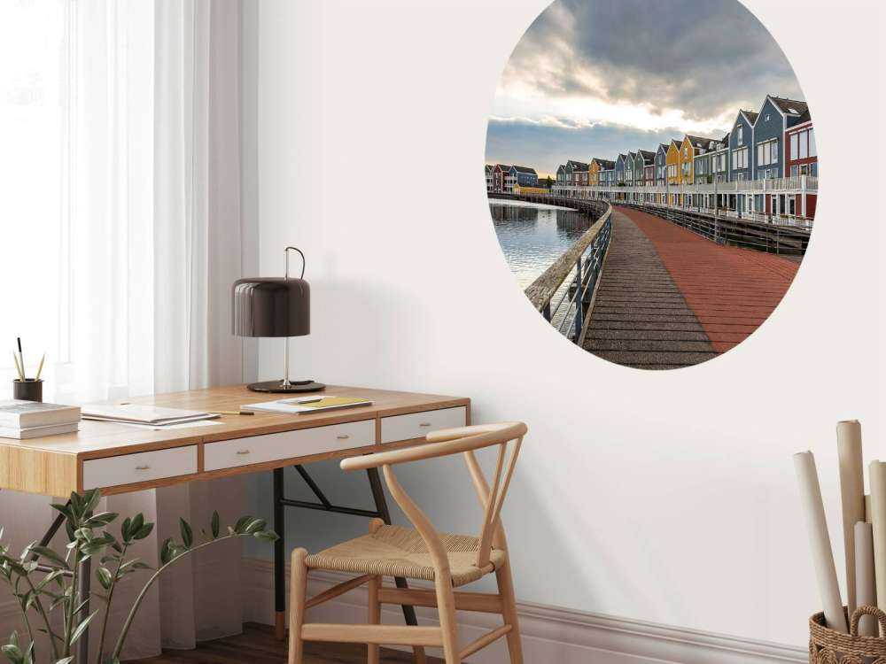 Kleurrijke huizen in Houten