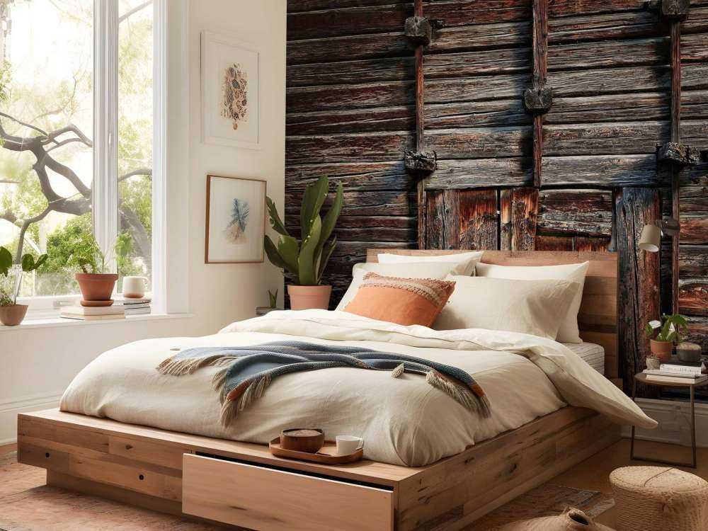Oud hout met balken