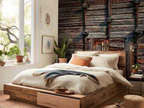 Oud hout met balken