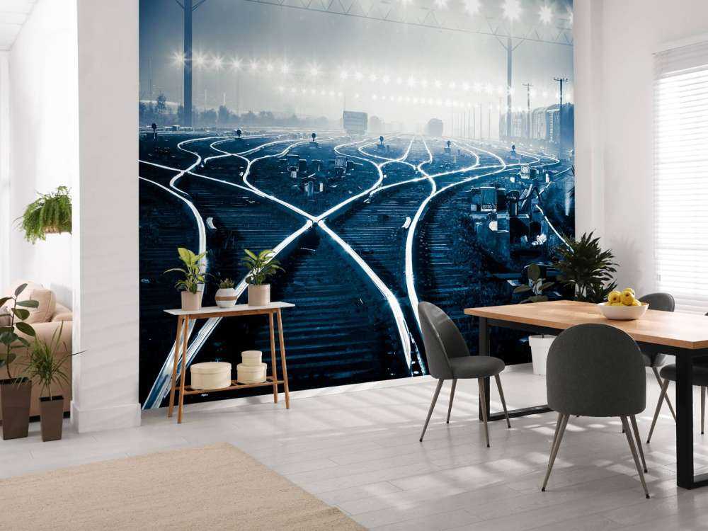 Verlichte spoorwissels