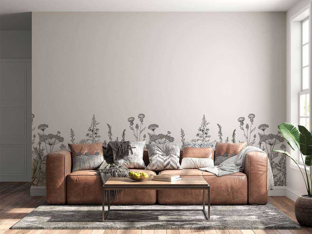 Getekende hoge grassen